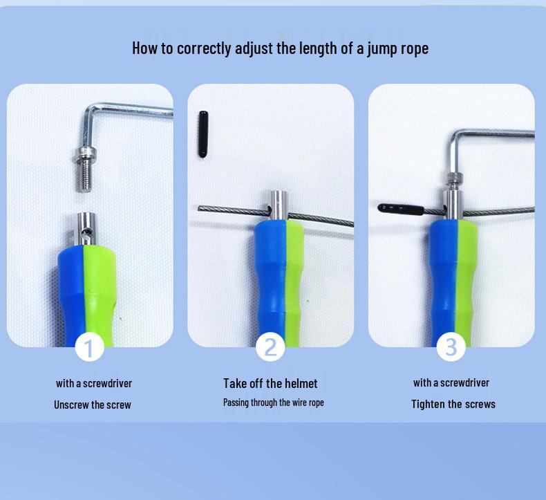 Specialized High-Speed Steel Wire Jump Rope for School Students - Professional Double-Handle, Ultra-Thin Speed Competition Rope