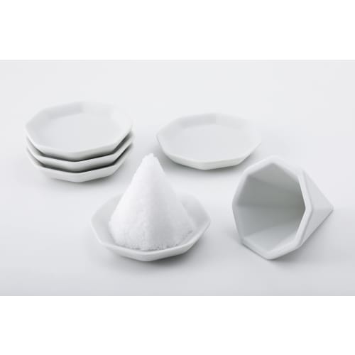 Kamidana no Sato [.co.jp Exclusive] Kamidana no Sato Octagonal Salt Set (Small) + Purifying Salt 500g (White) 209748