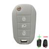 Silicone Flip Folding Key Fob Cover For Peugeot 208 2008 301 308 3008 Rcz 508 408 2008 307 Case For Citroen C3 C4 Berlingo
