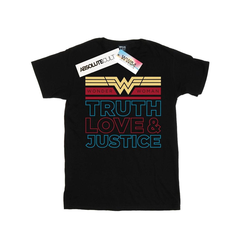 DC Comics Girls Wonder Woman 84 Truth Love And Justice Cotton T-Shirt