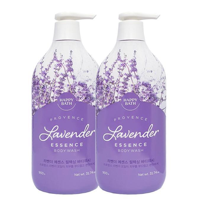 HAPPY BATH Lavender Essence Relaxing Body Wash 900g x2 (13974438)
