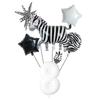 7Pcs/set Jungle Party Theme Foil Balloons Kids Birthday Party Decoration Zebra Giraffe Cute Animals Ball Air Globos Toys Gifts