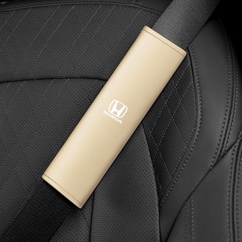 2pcs Car Safety Belt Shoulder Protection Cover Car accessories For Honda Civic xrv hrv crv brv City Accord Fit Jazz Insight