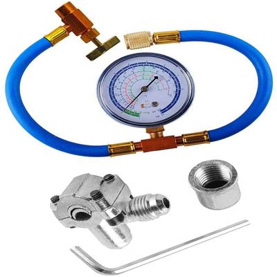 Tubo di ricarica del refrigerante R134a con valvola penetrante BPV31 I kit di valvole per rubinetti penetranti possono toccare con manometro