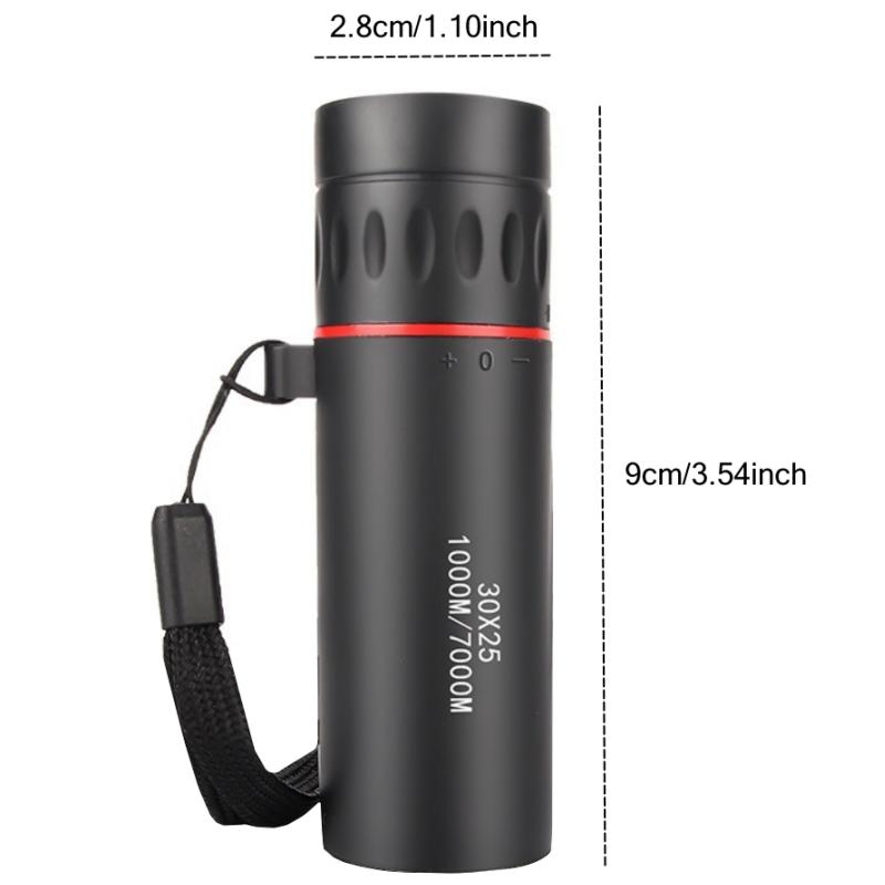 HD 30x25 Monocular Telescope Binoculars Zooming Focus Green Film Binocular Optical Hunting Tourism Scope For Outdoor Use Camping