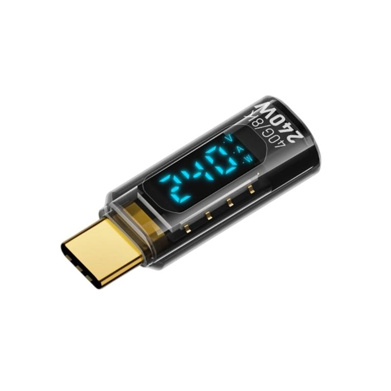 USB C to USB C Adapter 240W Charging and 40Gbps Data Transfer With Digital Display For Phones Laptops Video Transmission