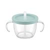 Richell Home Cup Mug, Straw Type, Light Gray, 150mL, for babies from 6 months old, for cup drinking practice, polypropylene, 120146