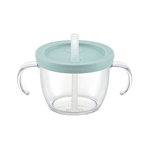 Richell Home Cup Mug, Straw Type, Light Gray, 150mL, for babies from 6 months old, for cup drinking practice, polypropylene, 120146