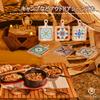 Neutral Zenith Wooden Tile Heat Scandinavian Pot Mat for and Camping Coaster/Pot Holder, Resistant, Style, Stylish, Insulated, Restaurants, Cafes,