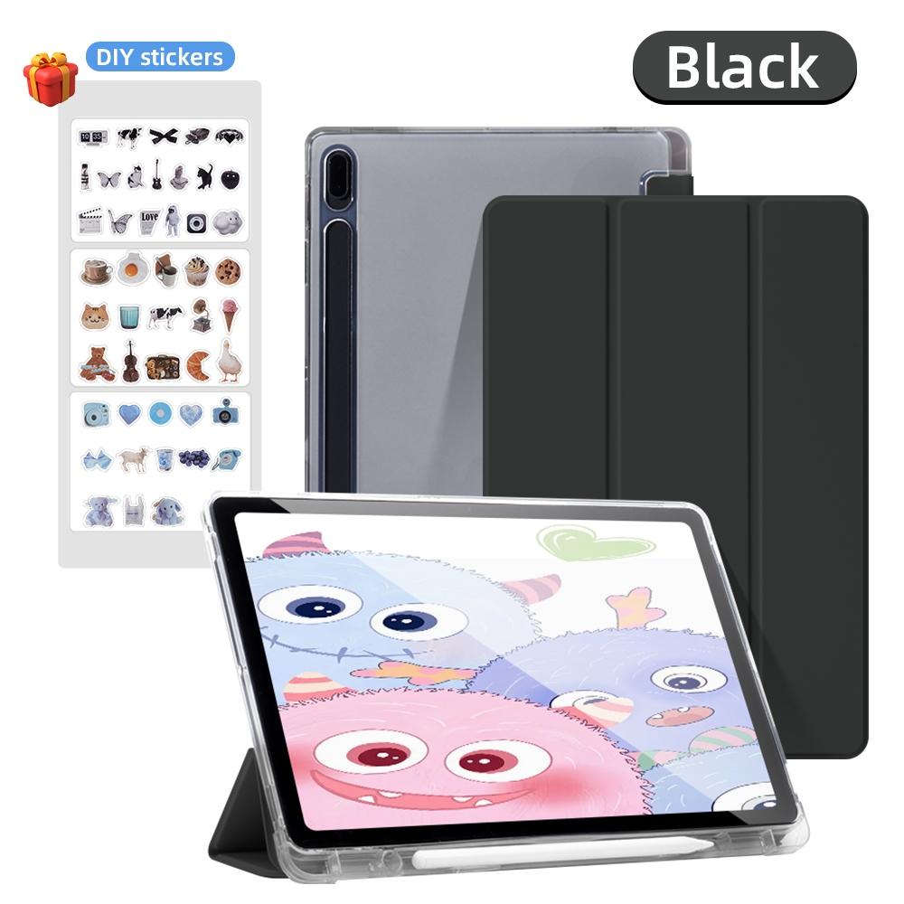 Pouzdro pro Samsung Galaxy Tab A8 10.5 A9 Plus S9 FE Plus S8 Plus S7FE Plus S6 Lite Průhledné pouzdro s držákem na tužku