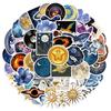 50 Stück Universum Planet Kunst Ästhetik Aufkleber DIY Handy Gitarre Laptop Notizbuch Koffer Tasse Wasserdichter Aufkleber Kinderspielzeug