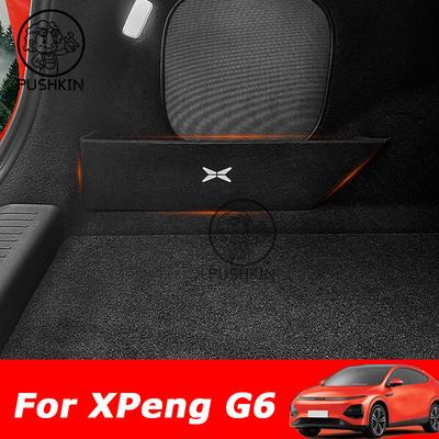 For XPeng G6 2026 2025 2024 Rear Spare Compartment Partition Rear Trunk Storage Box Extreme Interior Modification Accessories