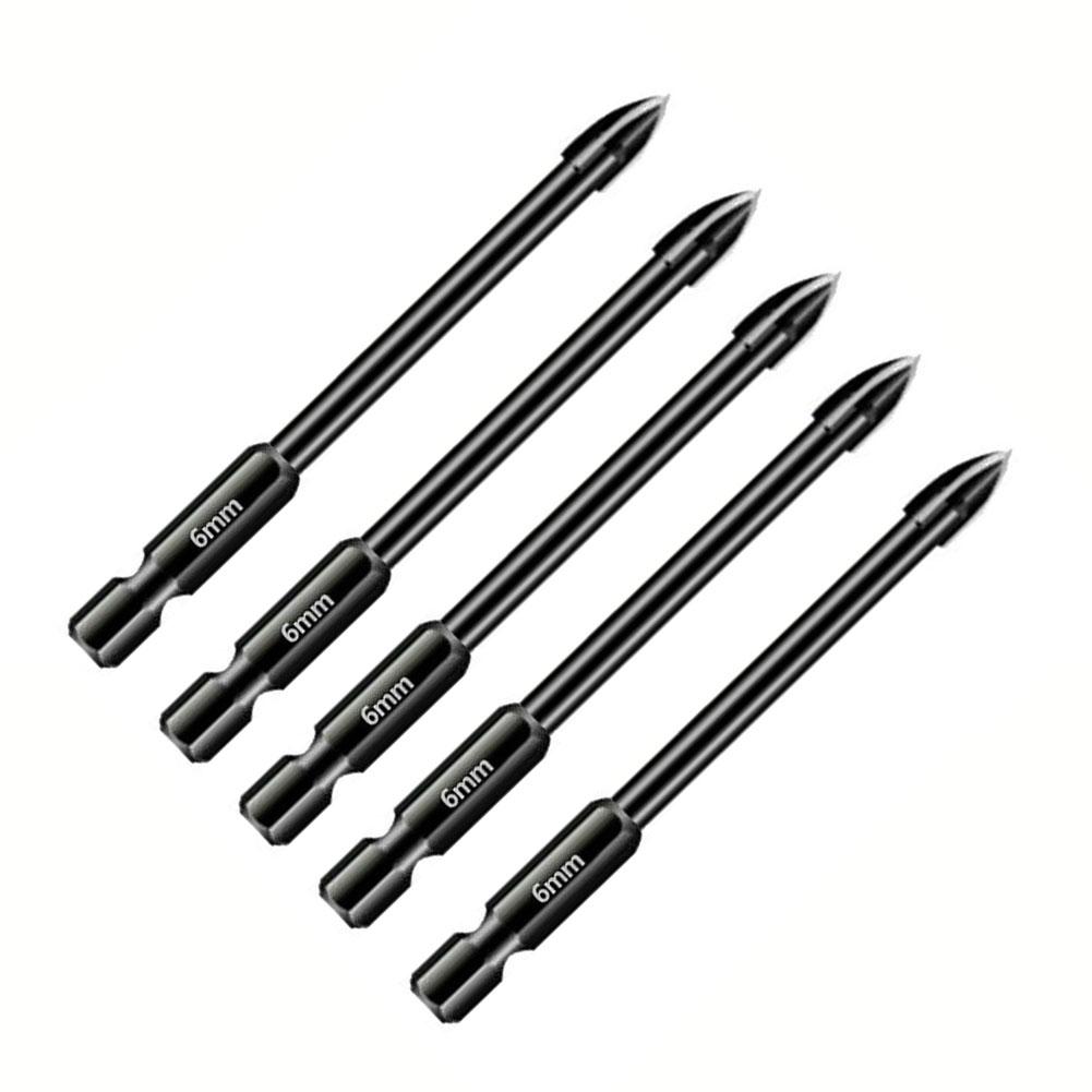 6mm Drill Bits 74mm Cross Hex Shank Multifunctional