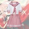 Fate Astolfo Cosplay Sailor Uniform With Butterfly Bow Japanese Student Socks
