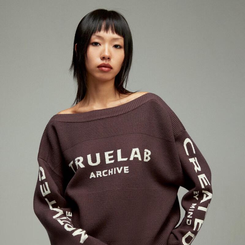 ONLY Women's 2024 Spring Loose Batwing Off-Shoulder Knit Sweater