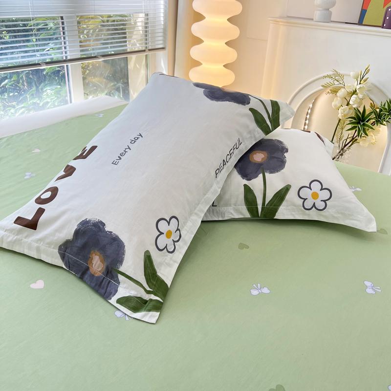 Set of Two Pure Cotton Pillowcases, 48x74cm - Pillow Core Covers [Pair Only]