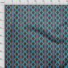 oneOone Cotton Flex Medium Blue Fabric Geometric  Sewing Craft Projects Fabric Prints By Yard 40 Inch