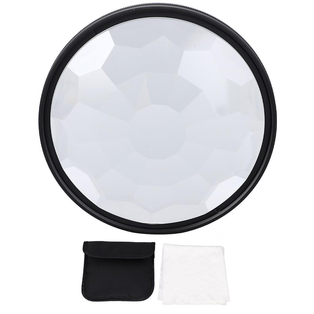 77mm Kaleidoscope Prism Camera Lens Filter Optical Glass Photography Special Effect Filter for Micro SLR Camera