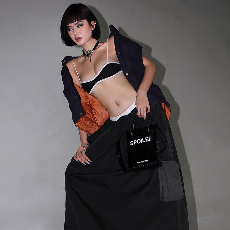 Ultra-short Two-string Crop Top Fashionable Glamour Colors 2024 for Women