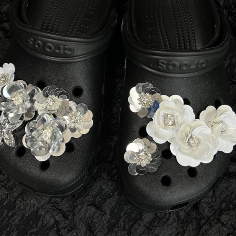 Cave Shoes, DIY Accessories, Light Gauze Petals, Flowers, Acrylic, Butterflies, Detachable Shoe Buckles, Shoe Flowers, Shoe Accessories