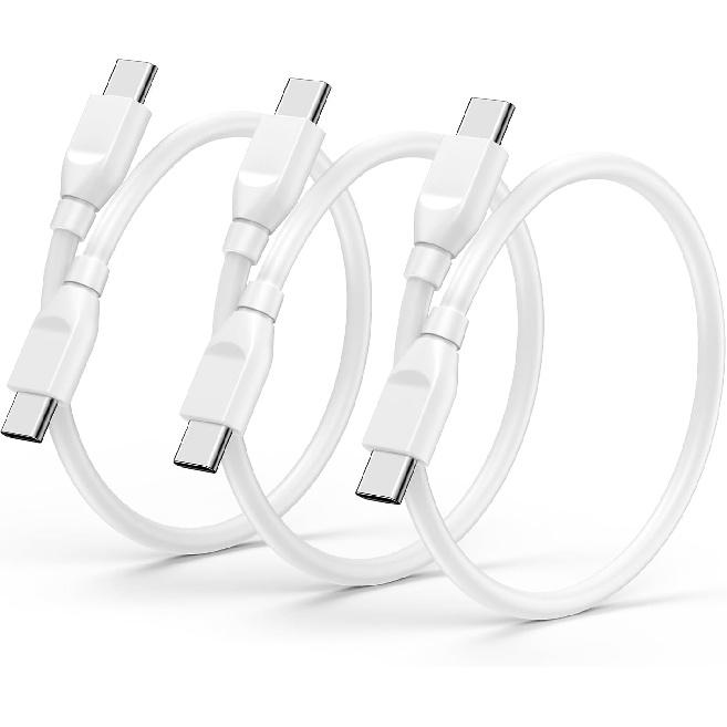 Samsung Galaxy S25 Ultra Edge Cable 60W 1ft Short USB C Fast Charging Cord for Galaxy S25 S24 S23 S22 S21 S20 S10 Ultra A17 A16 A15 A14 A13 A54
