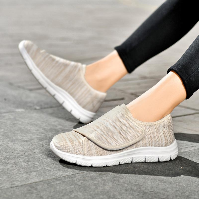 2025 new spring and summer mesh light and breathable Velcro women's casual shoes light and comfortable women's shoes
