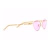 GUCCI Heart Pendant Cat's Eye Sunglasses Pink