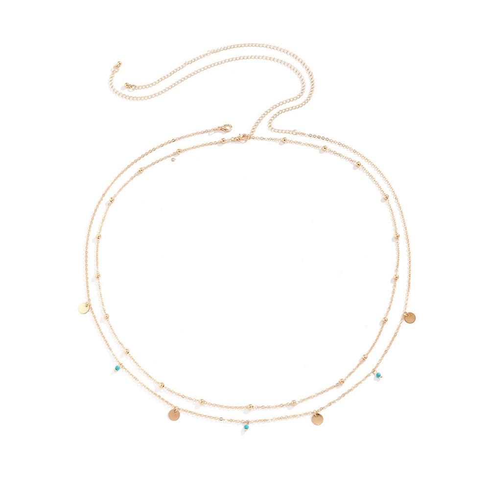 Przezroczysty łańcuszek na talię z cyrkoniami dla kobiet letni łańcuszek na brzuch taniec dziewczyny moda błyszczący Se K6P7