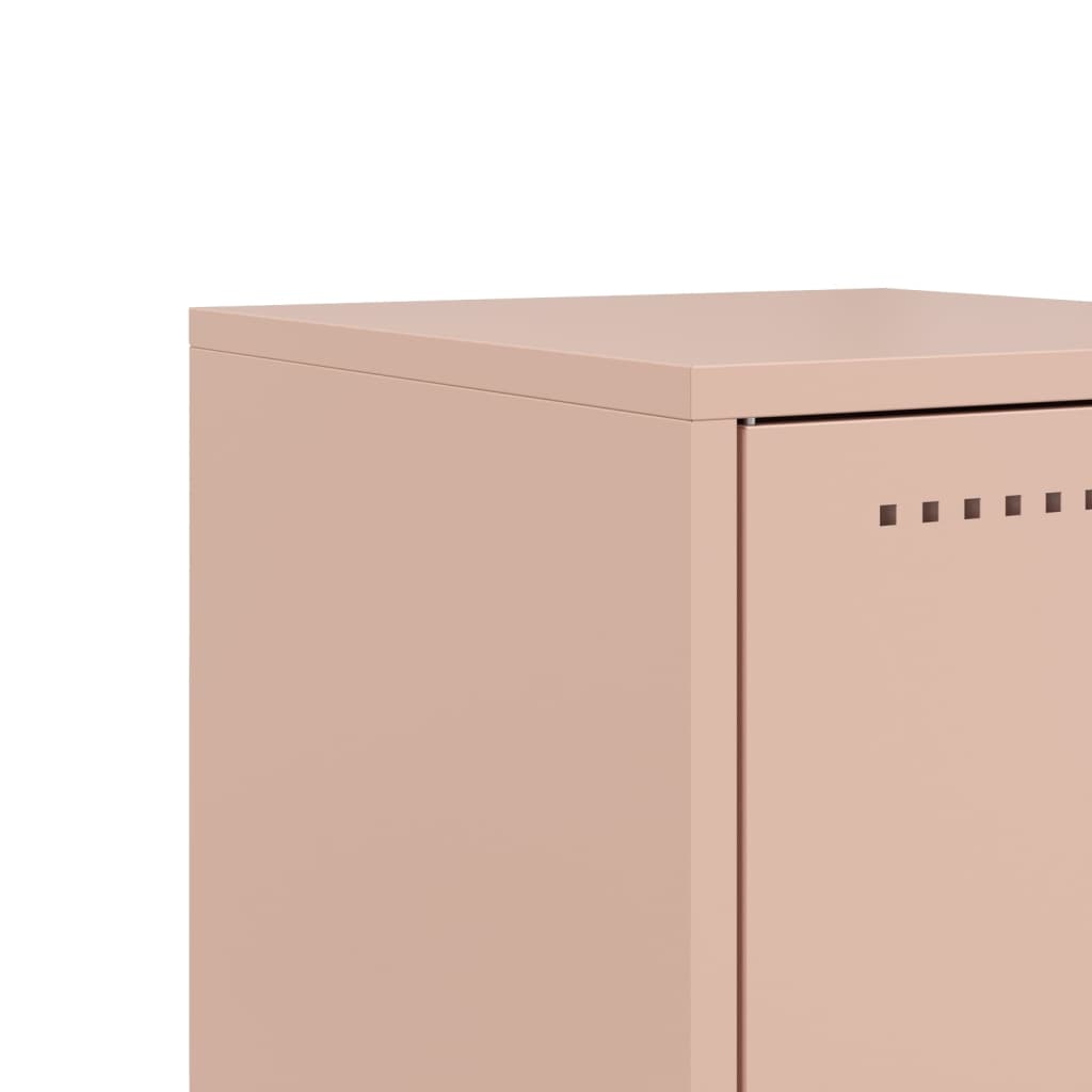 Nightstand Pink 36 x 39 x 78 cm Steel