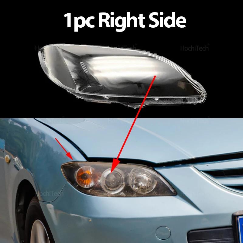 1 par frontlyktglassdeksel for Mazda 3 Mazda3 Axela BK 2003-2008 Bilfrontlyktdeksel Gjennomsiktig lampeskjerm Lampeskall