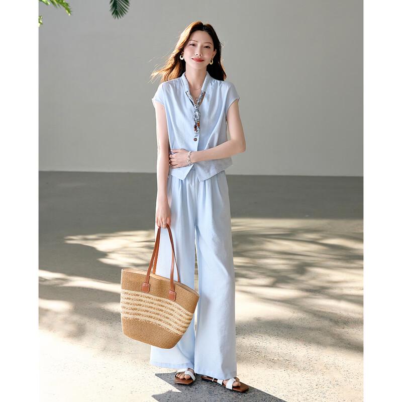 TERRE BLEUE Women's Summer Casual Two-Piece Set