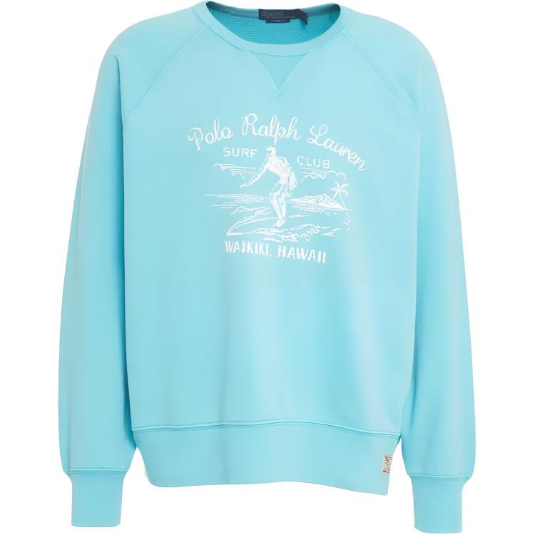 

Толстовка мужская Polo Ralph Lauren с логотипом, с круглым вырезом, с длинным рукавом, синяя 710966456-BLUE M