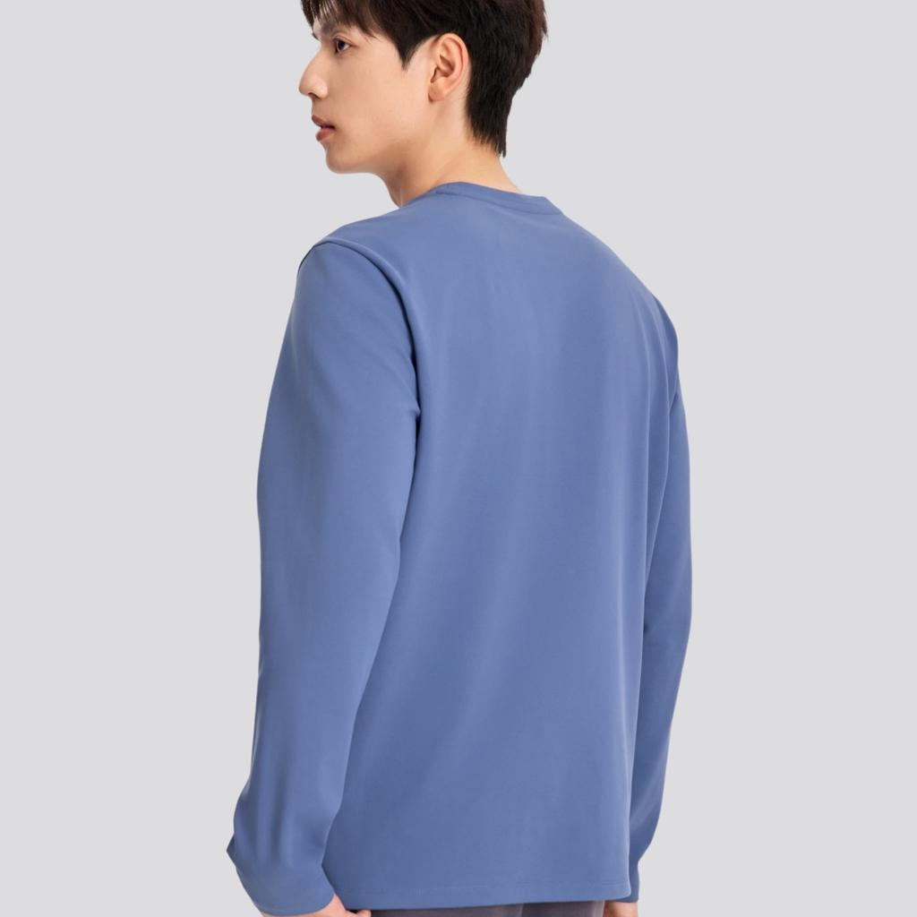 Skechers Soft Versatile Comfortable Fashionable Slim Fit T-Shirt Men tops Dark-Blue P425M173-05YL