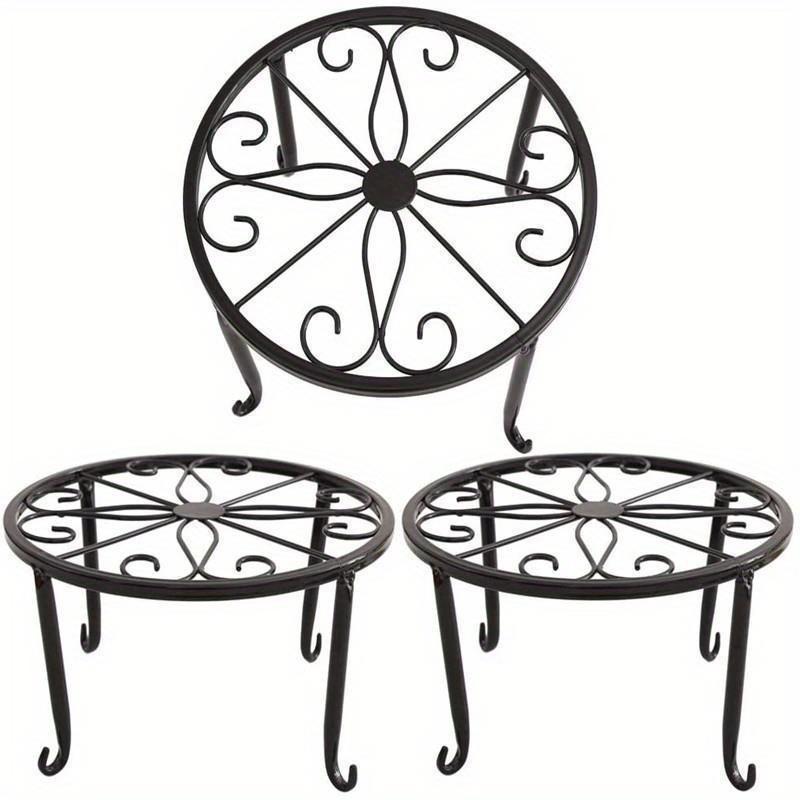 Heavy-Duty Rust-Resistant Metal Plant Stand - Suitable for All Seasons, Perfect for Indoor/Outdoor Garden Pots and Plants