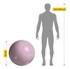 Inflatable gymnastic ball 65 cm - pink
