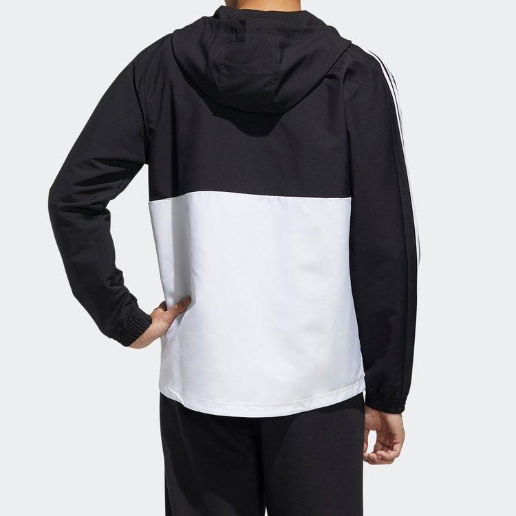 adidas Jackets Men's Black White Hooded Moderate Other FL8627