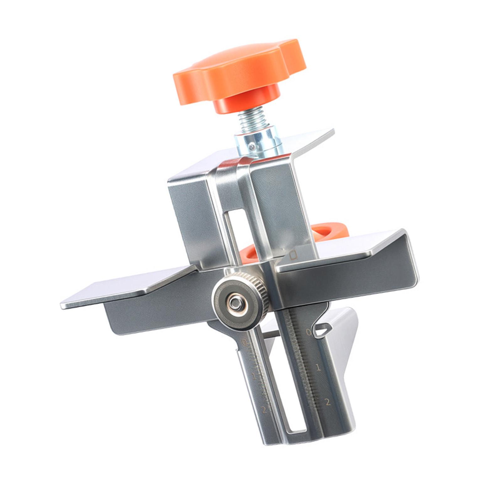 

Sturdy Stainlesses Steel Cabinet Door Installation Jig with Adjustable Support Arm for Easy and Practical Positioning B