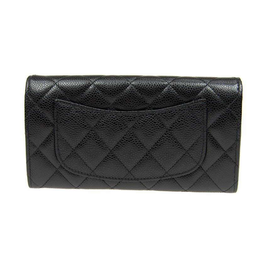 Chanel 23P Classic Quilted Long Card Holder Wallet Women Wallet Black AP0241-Y01864-C3906