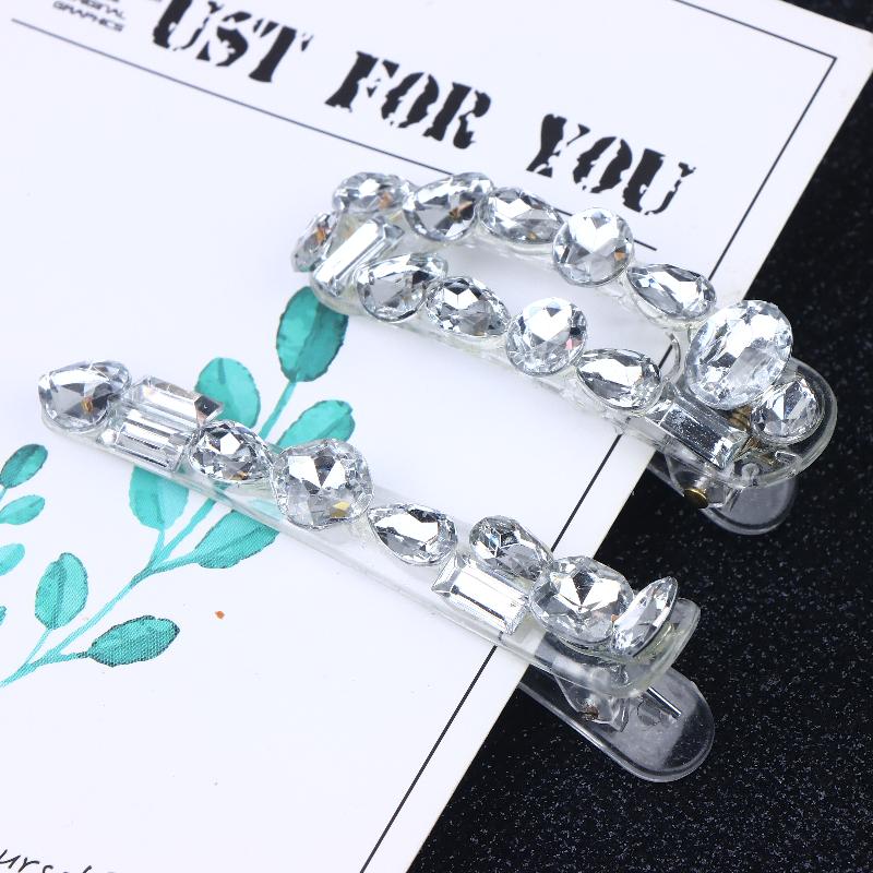 1/2Pcs Vintage Luxury Shining Hairpins Women Bangs Hair Clips Sweet Hair Accessories