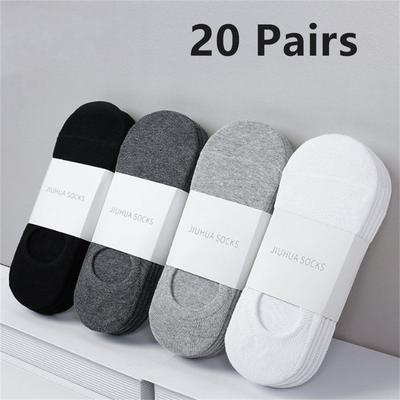 1/5/10/20 Paare Sommer Herbst Bootssocken Für Herren Damen Rutschfestes Silikon Unsichtbare Baumwollsocken Herren Knöchelsocken Slipper
