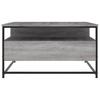 Coffee Table, Grey Sonoma Oak, 80x80x45 Cm
