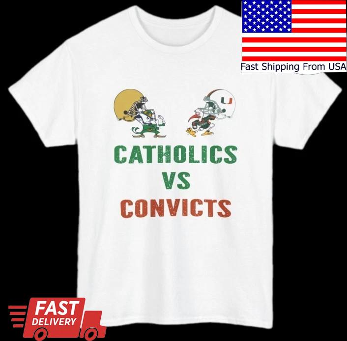 Catholics Vs Convicts 1988 T-Shirt TE8902 Unisex T-Shirt XXXL