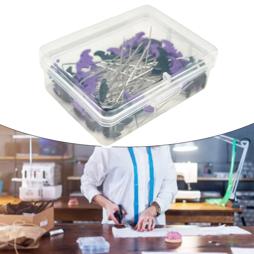 50/100pcs Dressmaking Pins Embroidery Patchwork Pins Accessories Bat Sewing Needle DIY Sewing Tools Decoration