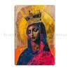 Mother Mary Queen Of The Universe Metal Plaque Poster Personalized Living Room Garage Pub Mural Wall Plaque Tin Sign Poster