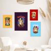 Wall Art Pictures For Living Room Kitchen Nursery Home Decor Cartoon Cat Eat Japanese Foods Posters And Prints Canvas Painting