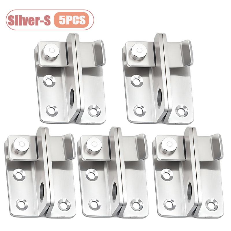 1-10PCS Heavy Duty Stainless Steel Locking Bolt for Cabinet Wardrobe with Lock and Latch for Bathroom Security Door