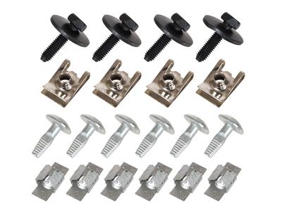 Peugeot 1007 05-09 Set of Clips for Securing the Engine Cover 20 Pcs. Set