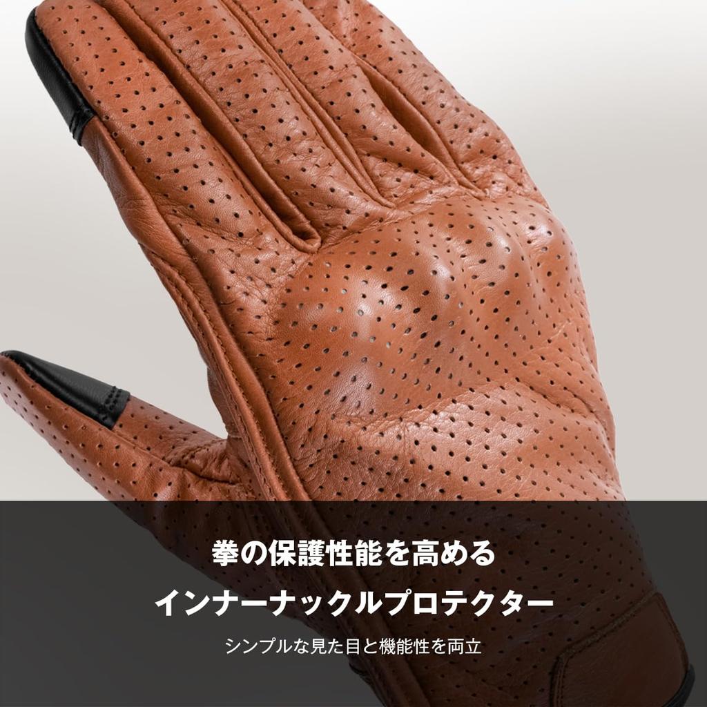 Komine 2025 New Model Motorcycle 06-264 GK-264 Protective Leather Gloves Cloud Blue XL