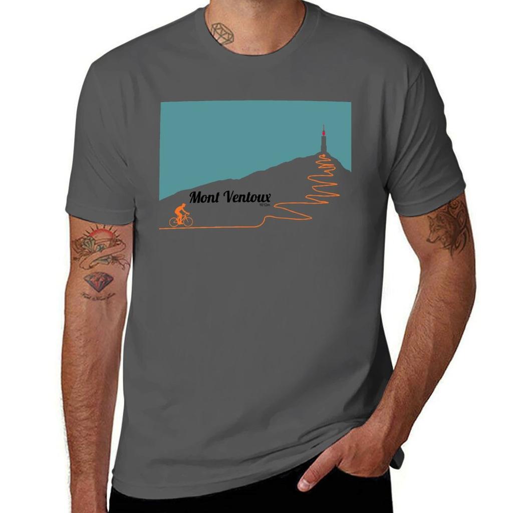 Camiseta de Arte Ciclismo Mont Ventoux tops de verano nueva edición ropa para hombre
