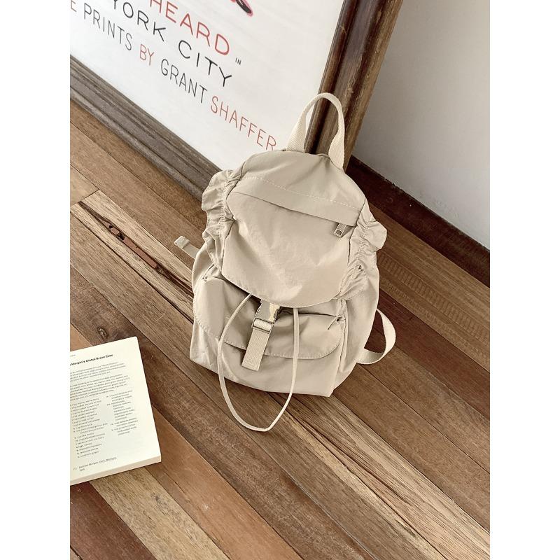 

Nylon backpack design sense niche spring summer commuter schoolbag college student clamshell backpack female хакі